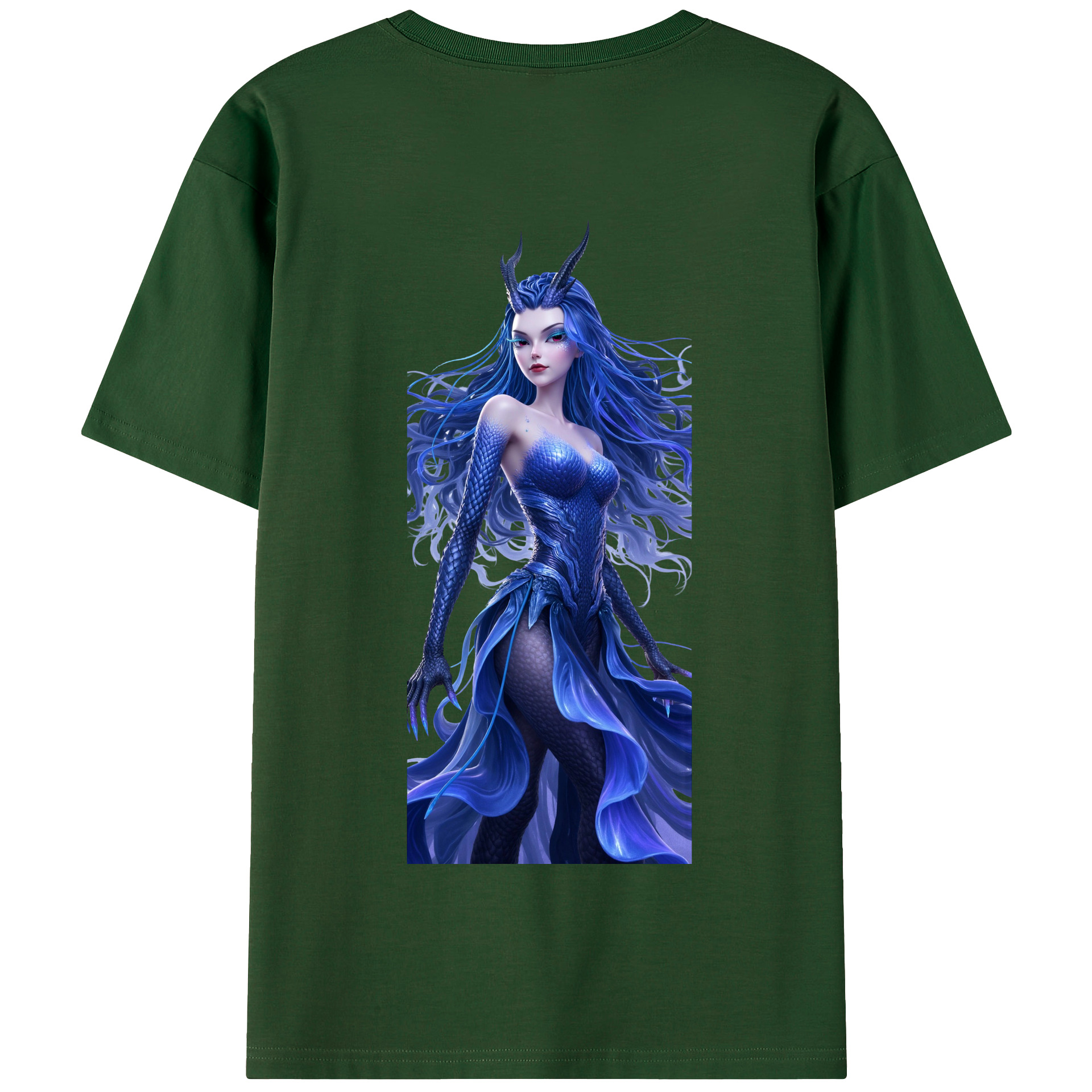 （画像用） Ne Zha 2 ナタ 魔童の大暴れ 綿100％半袖Tシャツ（背面プリント）